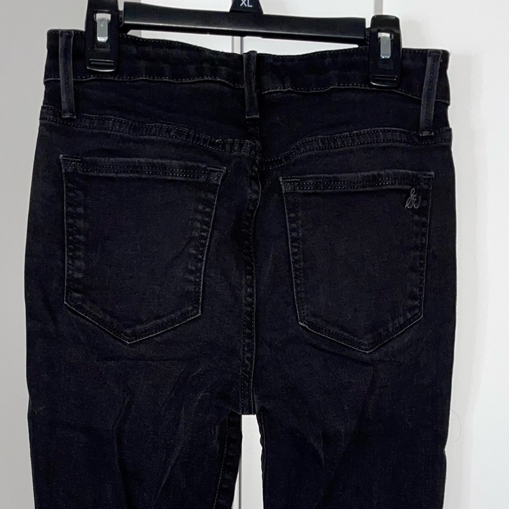Black Cropped Skinny Jeans